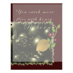 Catch more flies personalized letterhead