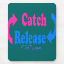 Catch n Release pink/blue Mousepad