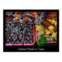 Catch of the Day Seafood Market Taipei, Taiwan Postcard