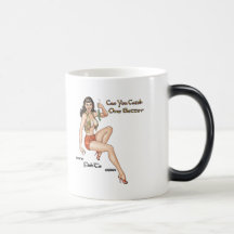 Catch One Bigger Babe by FishTs.com Coffee Mugs