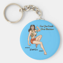Catch One Bigger Babe by FishTs.com Keychains