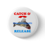 Catch & Release Walleye fishing Pin