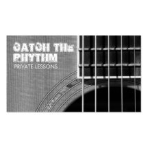 Catch the Rhythm - Grayscale 2 Business Card Templates