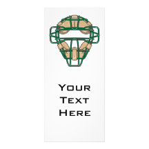 catchers mask custom rack card