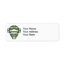 catchers mask custom return address labels