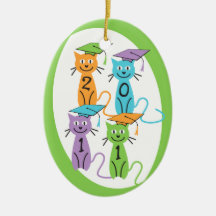 Catégorie supérieure 2011 de 4 chats ornement