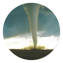 Category F5 Tornado Approaching Elie Manitoba Round Stickers