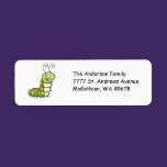 Catepillar Return Address Avery Label labels