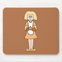 Caterer with Hot Soup. Mouse Pad