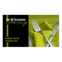 Catering, Food, Business Card