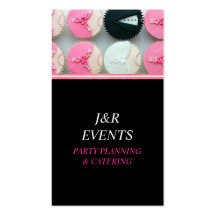 Catering, Party Planner, Celebration, Events, Business Card Templates