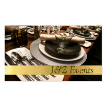 Catering Service, Food, Wedding Party Planner Business Card Templates