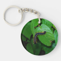 Caterpillar Key Chain Round Acrylic Key Chains