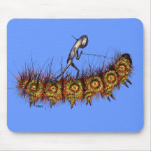 Caterpillar Surfer Mouse Pad