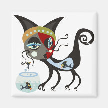Catfish Fridge Magnet