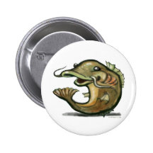 Catfish Pinback Button