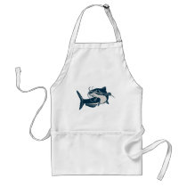 catfish swimming up apron