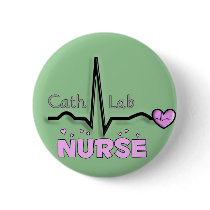 Cath Lab Nurse Gifts Button