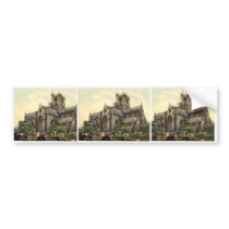 Cathedral, Carlisle, England vintage Photochrom Bumper Sticker