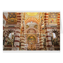 Cathedral Notre Dame de la garde in Marseille Card