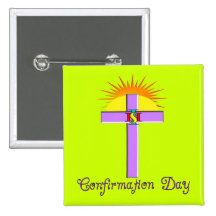 Catholic Confirmation Day Buttons for Kids