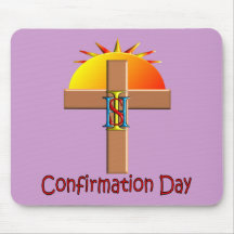Catholic Confirmation Day for Kids Mouse Pads