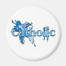 Catholic Gothic Cross Fridge Magnets