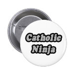 Catholic Ninja Pinback Buttons