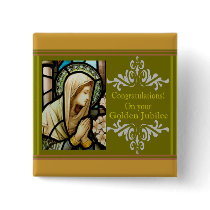 Catholic Nun "Golden Jubilee" Cards & Gifts Button