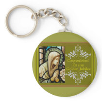 Catholic Nun "Golden Jubilee" Cards & Gifts Key Chain