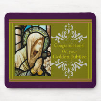 Catholic Nun "Golden Jubilee" Cards & Gifts Mouse Pads