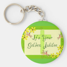 Catholic Nun Golden Jubilee Cards Keychains