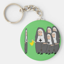 Catholic Nun Humour "Fat Sisters" Keychains