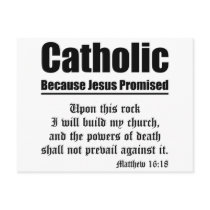 Catholic Promise Post Cards