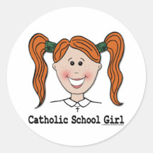 Catholic School Girl ~ Tara Sticker