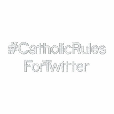 #CatholicRules Embroidered Polo by CatholicRules
