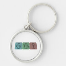 Cathy as Calcium Thorium Yttrium Keychains