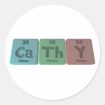 Cathy as Calcium Thorium Yttrium Stickers