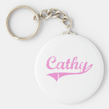 Cathy Classic Style Name Keychain