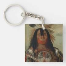 Catlin Native American Art Acrylic Keychains