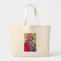 CatNStars Canvas Bag
