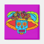 Catrina Sugar Skull Refrigerator Magnet