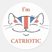 Catriotic Cat Sticker