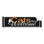 Cats Always Welcome Bumpersticker Bumper Sticker