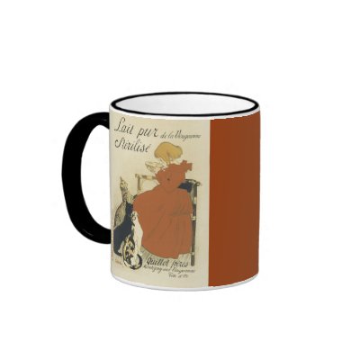 Cats and girl (French) coffee mug by lechatdesassy1