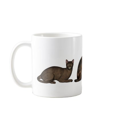cats and mouse mug by EMangl
