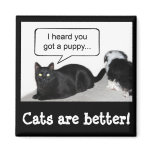 Cats are better! magnet