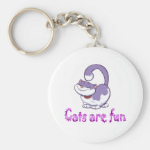 Cats are Fun Keychain