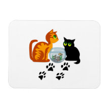 Cats At Play Flexible Magnets