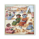 Cats at the Beach by Louis Wain